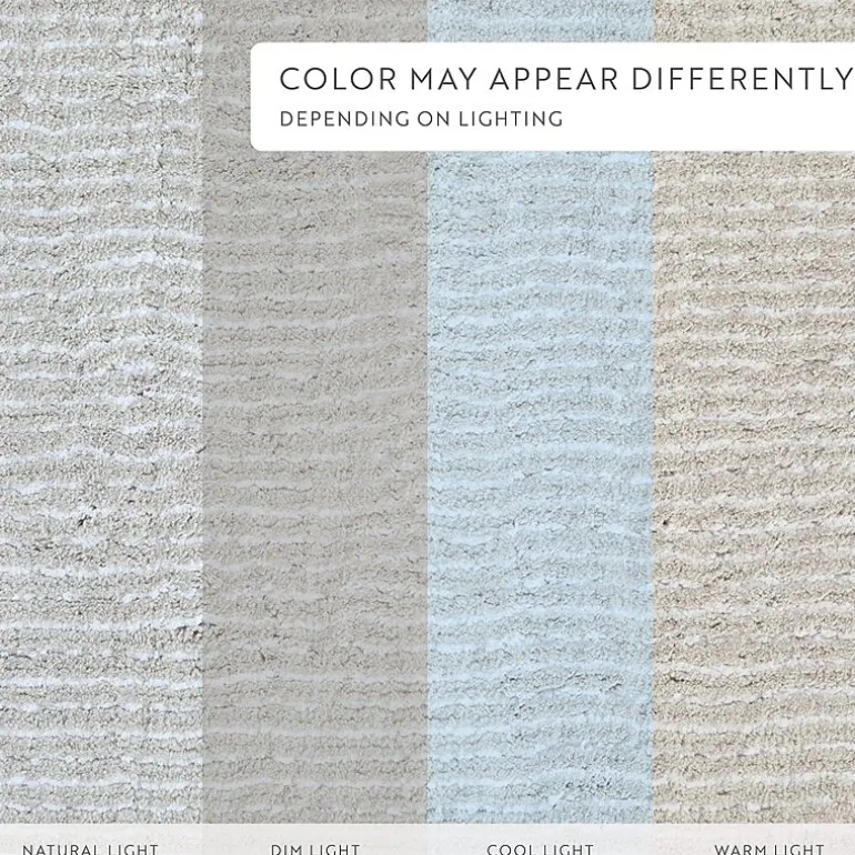 Casual Comfort Pinstripe Cotton Bath Rug