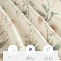 Casual Comfort Polyester Printed Shower Curtain