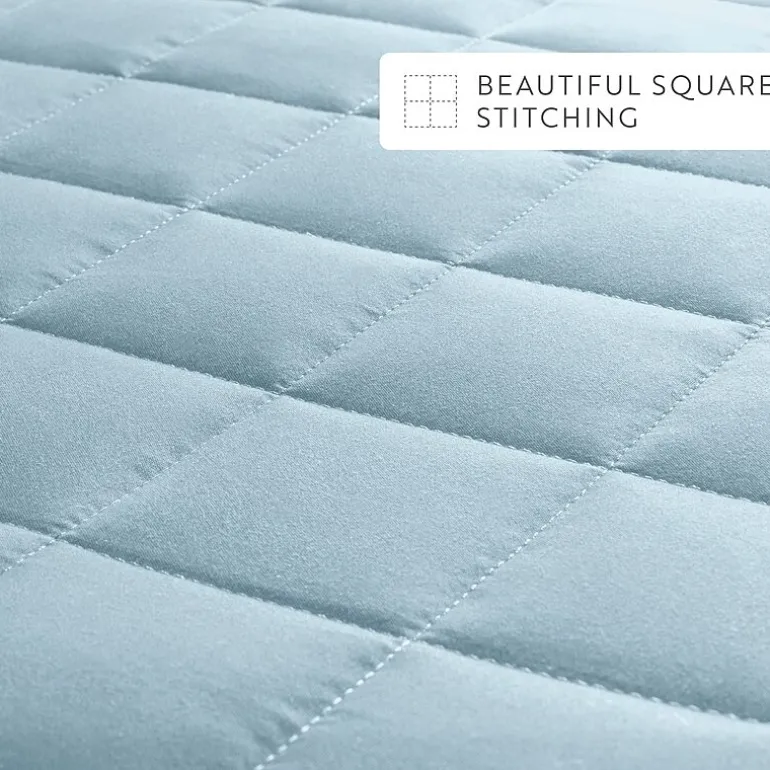 Casual Comfort Premium Ultra Soft Square Pattern Quilted Coverlet Set