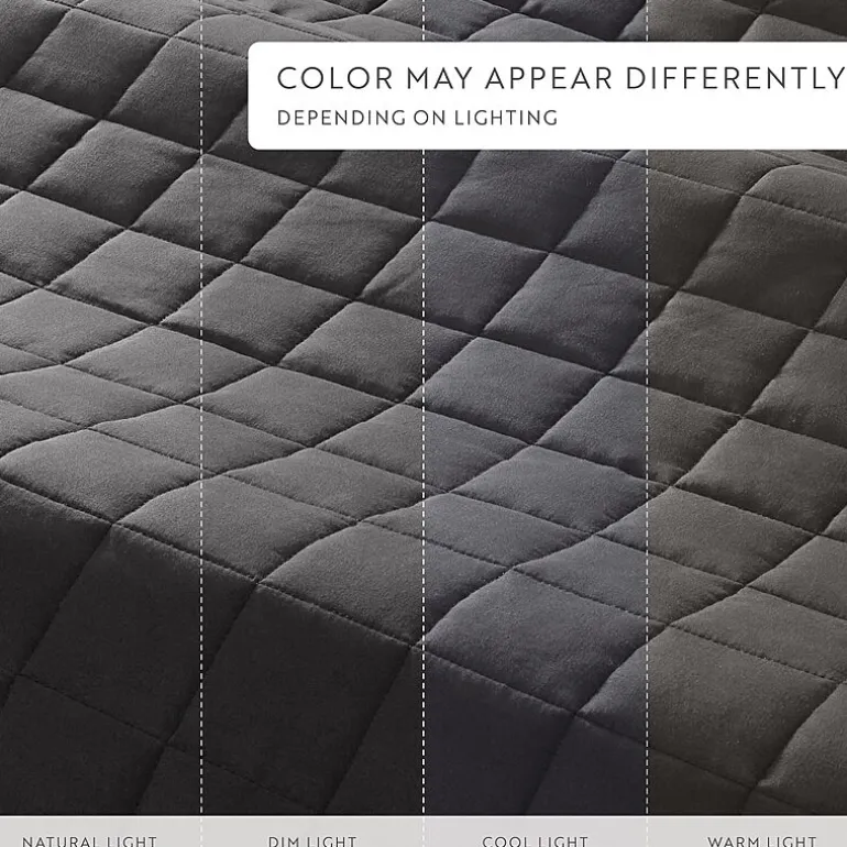 Casual Comfort Premium Ultra Soft Square Pattern Quilted Coverlet Set