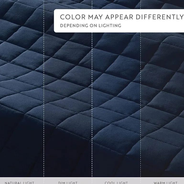 Casual Comfort Premium Ultra Soft Square Pattern Quilted Coverlet Set