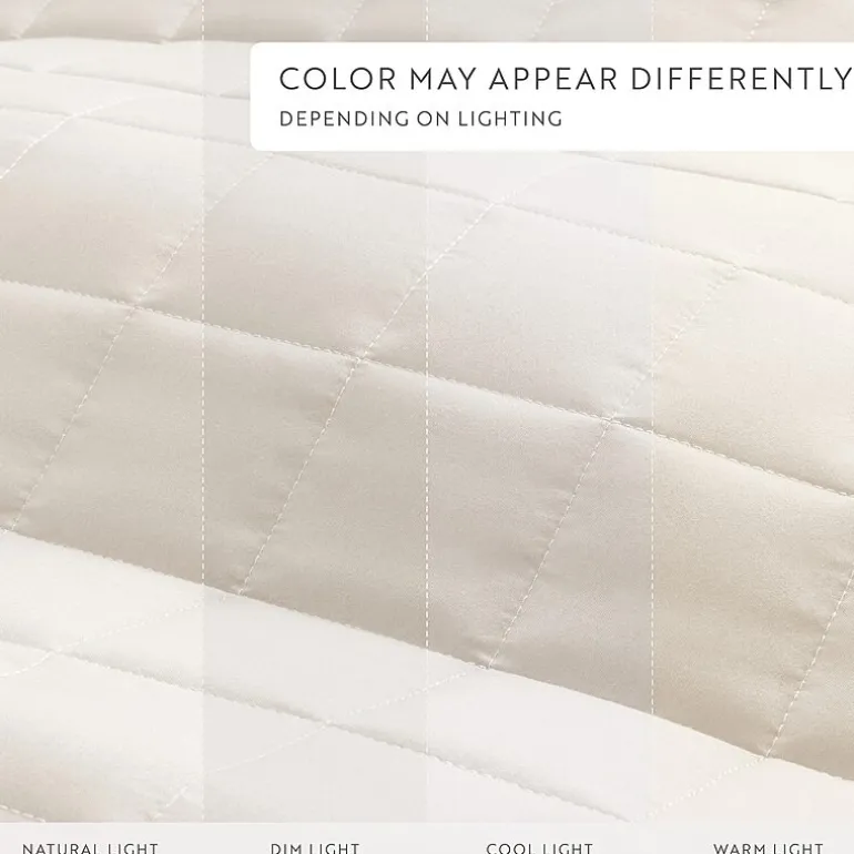 Casual Comfort Premium Ultra Soft Square Pattern Quilted Coverlet Set