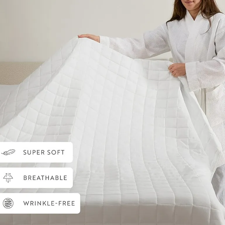 Casual Comfort Premium Ultra Soft Square Pattern Quilted Coverlet Set