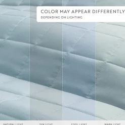 Casual Comfort Premium Ultra Soft Square Pattern Quilted Coverlet Set