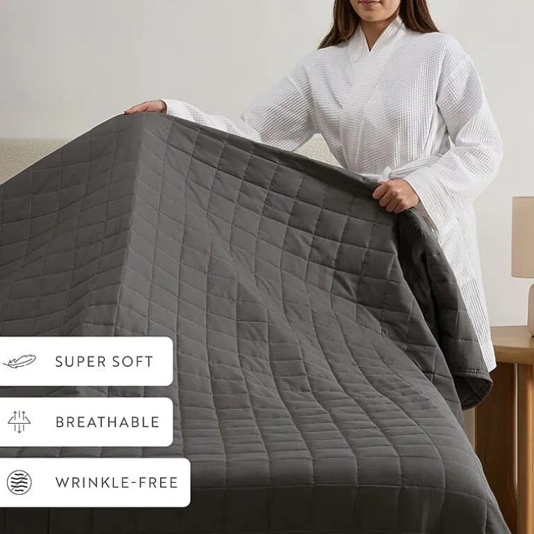 Casual Comfort Premium Ultra Soft Square Pattern Quilted Coverlet Set