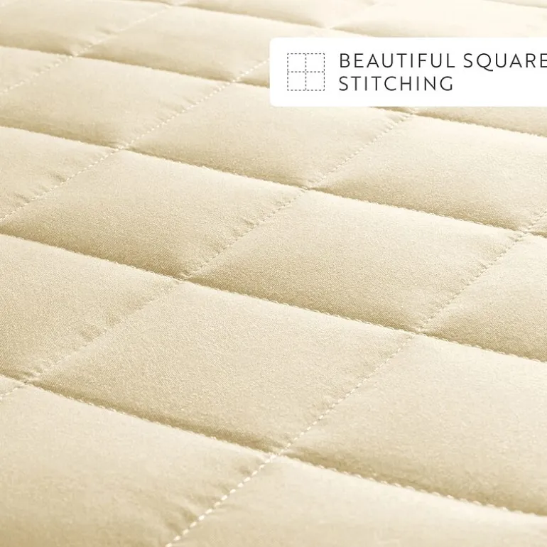 Casual Comfort Premium Ultra Soft Square Pattern Quilted Coverlet Set