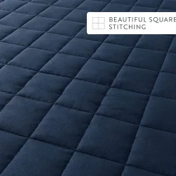 Casual Comfort Premium Ultra Soft Square Pattern Quilted Coverlet Set