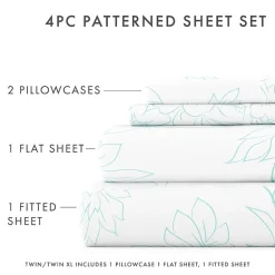 Casual Comfort™ Premium Ultra Soft Vine Pattern Microfiber Wrinkle Free Sheet Set
