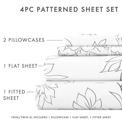Casual Comfort™ Premium Ultra Soft Vine Pattern Microfiber Wrinkle Free Sheet Set