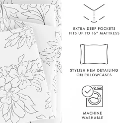 Casual Comfort™ Premium Ultra Soft Vine Pattern Microfiber Wrinkle Free Sheet Set