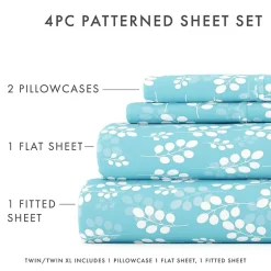 Casual Comfort™ Premium Ultra Soft Wheat Pattern Microfiber Wrinkle Free Sheet Set