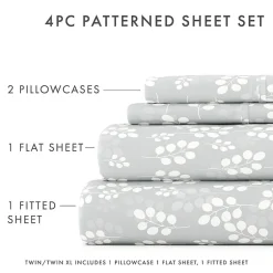 Casual Comfort™ Premium Ultra Soft Wheat Pattern Microfiber Wrinkle Free Sheet Set