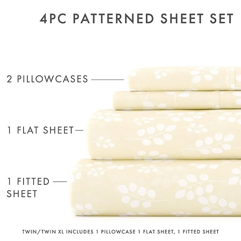 Casual Comfort™ Premium Ultra Soft Wheat Pattern Microfiber Wrinkle Free Sheet Set
