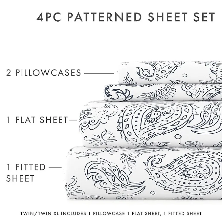 Casual Comfort™ Premium Ultra Soft Coarse Paisley Pattern Sheet Set