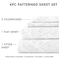 Casual Comfort™ Premium Ultra Soft Coarse Paisley Pattern Sheet Set