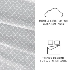 Casual Comfort™ Premium Ultra Soft Scallops Pattern Sheet Set