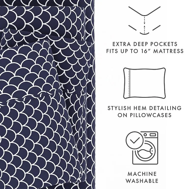 Casual Comfort™ Premium Ultra Soft Scallops Pattern Sheet Set