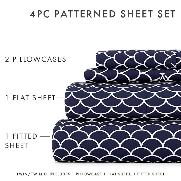 Casual Comfort™ Premium Ultra Soft Scallops Pattern Sheet Set