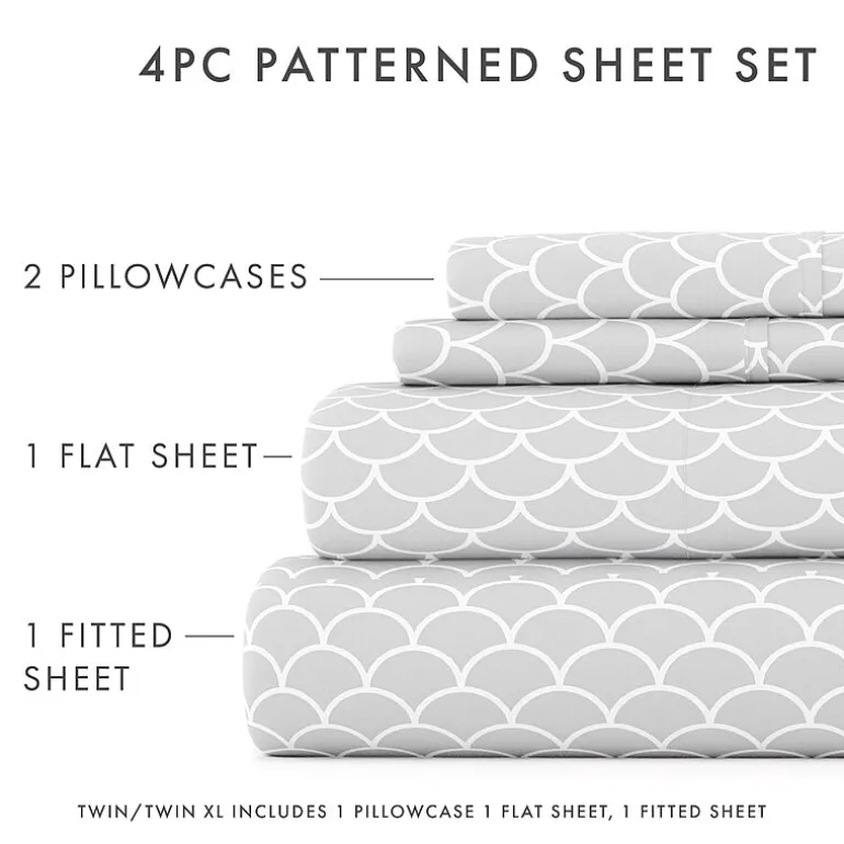 Casual Comfort™ Premium Ultra Soft Scallops Pattern Sheet Set