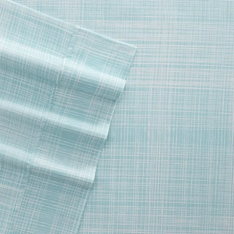 Casual Comfort™ Premium Ultra Soft Thatch Pattern Microfiber Wrinkle Free Sheet Set