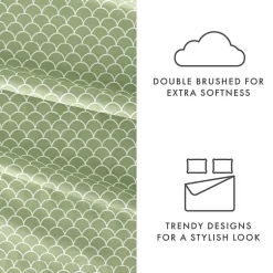 Casual Comfort™ Premium Ultra Soft Scallops Pattern Sheet Set
