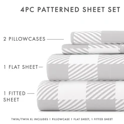 Casual Comfort™ Premium Ultra Soft Microfiber Pattern Sheet Sets
