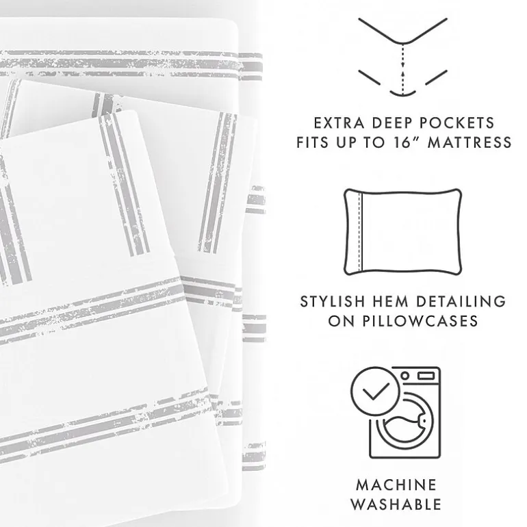 Casual Comfort™ Premium Ultra Soft Microfiber Pattern Sheet Sets
