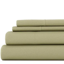 Casual Comfort™ Premium Ultra Soft Chevron Microfiber Wrinkle Free Sheet Set