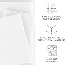 Casual Comfort™ Premium Ultra Soft Chevron Microfiber Wrinkle Free Sheet Set