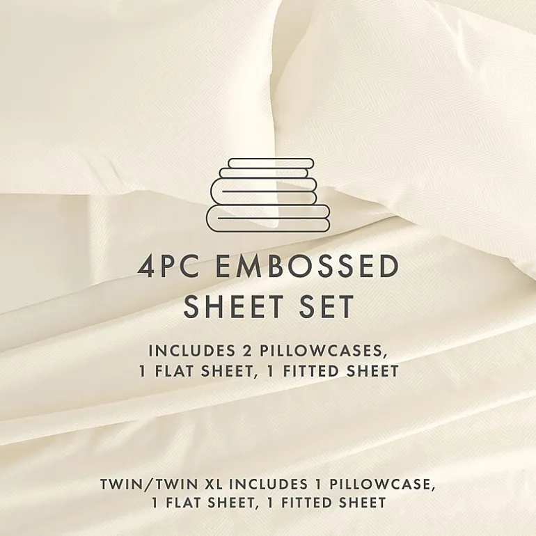 Casual Comfort™ Premium Ultra Soft Chevron Microfiber Wrinkle Free Sheet Set
