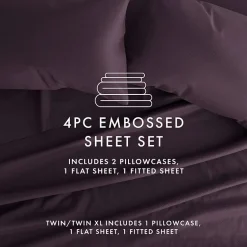 Casual Comfort™ Premium Ultra Soft Chevron Microfiber Wrinkle Free Sheet Set