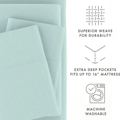 Casual Comfort™ Premium Ultra Soft Chevron Microfiber Wrinkle Free Sheet Set