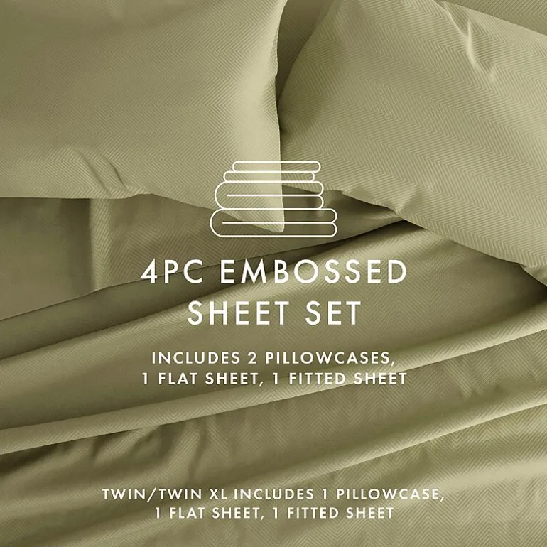 Casual Comfort™ Premium Ultra Soft Chevron Microfiber Wrinkle Free Sheet Set