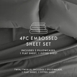 Casual Comfort™ Premium Ultra Soft Chevron Microfiber Wrinkle Free Sheet Set
