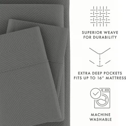 Casual Comfort™ Premium Ultra Soft Chevron Microfiber Wrinkle Free Sheet Set