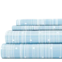 Casual Comfort™ Premium Ultra Soft Polka Dot Pattern Microfiber Wrinkle Free Sheet Set