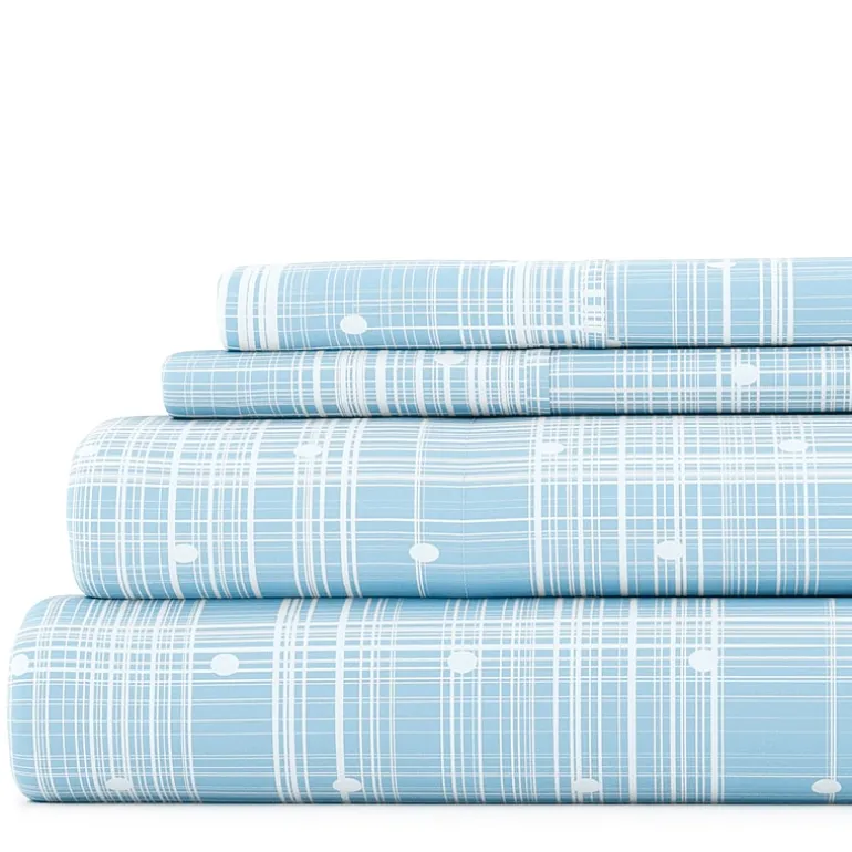 Casual Comfort™ Premium Ultra Soft Polka Dot Pattern Microfiber Wrinkle Free Sheet Set