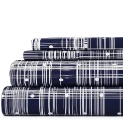 Casual Comfort™ Premium Ultra Soft Polka Dot Pattern Microfiber Wrinkle Free Sheet Set