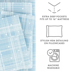 Casual Comfort™ Premium Ultra Soft Polka Dot Pattern Microfiber Wrinkle Free Sheet Set