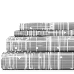 Casual Comfort™ Premium Ultra Soft Polka Dot Pattern Microfiber Wrinkle Free Sheet Set