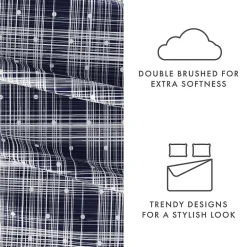 Casual Comfort™ Premium Ultra Soft Polka Dot Pattern Microfiber Wrinkle Free Sheet Set