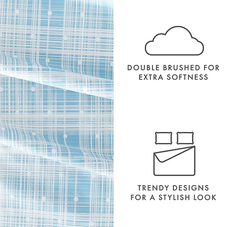 Casual Comfort™ Premium Ultra Soft Polka Dot Pattern Microfiber Wrinkle Free Sheet Set