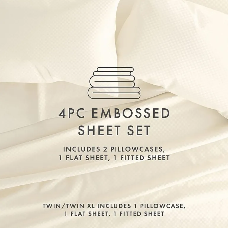 Casual Comfort™ Premium Ultra Soft Checkered Microfiber Wrinkle Free Sheet Set