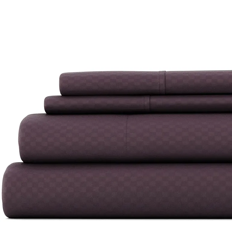 Casual Comfort™ Premium Ultra Soft Checkered Microfiber Wrinkle Free Sheet Set