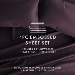 Casual Comfort™ Premium Ultra Soft Checkered Microfiber Wrinkle Free Sheet Set