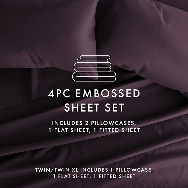 Casual Comfort™ Premium Ultra Soft Checkered Microfiber Wrinkle Free Sheet Set