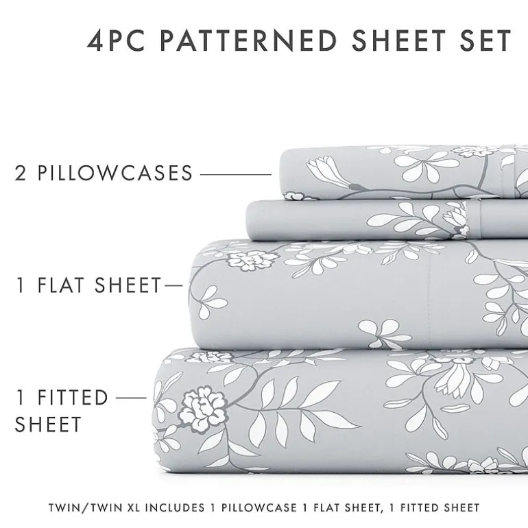Casual Comfort™ Premium Ultra Soft Microfiber Floral Sheet Sets