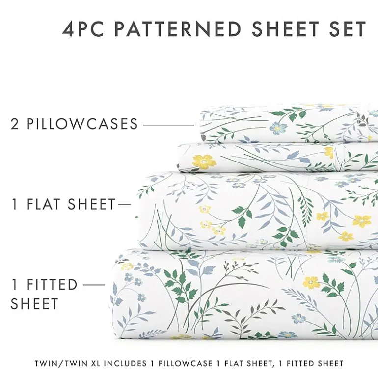 Casual Comfort™ Premium Ultra Soft Microfiber Floral Sheet Sets