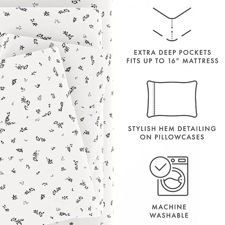 Casual Comfort™ Premium Ultra Soft Microfiber Floral Sheet Sets