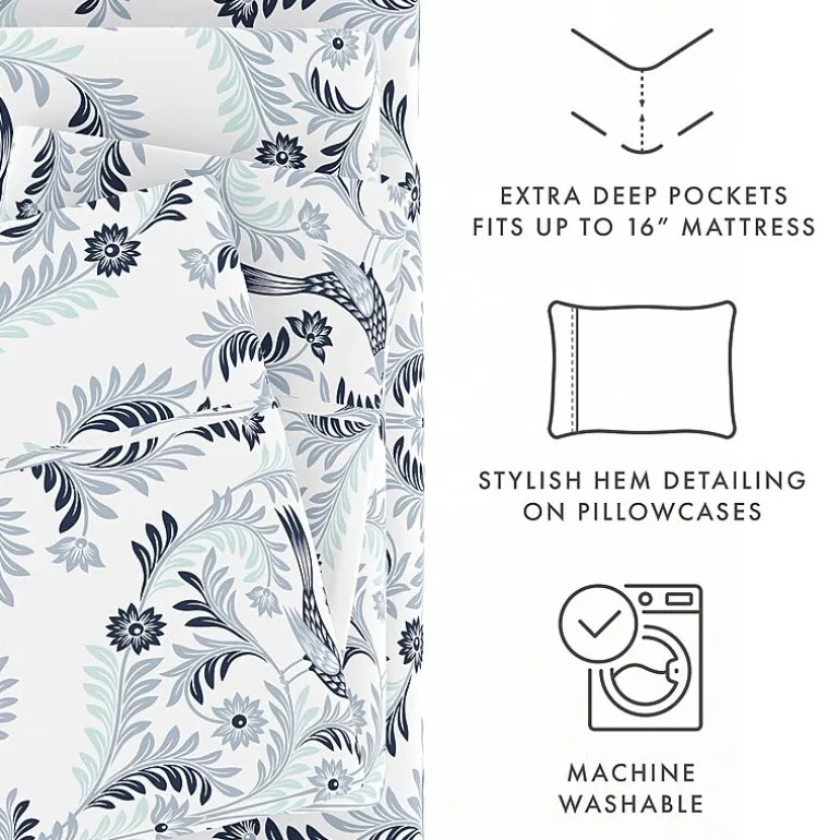 Casual Comfort™ Premium Ultra Soft Microfiber Floral Sheet Sets